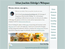 Tablet Screenshot of ethanjoachimeldridge.info